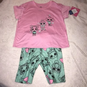 LOL Surprise Dolls Flame Resistant Sleepwear Pajamas Set Girls Size 8 NWT - Picture 1 of 10