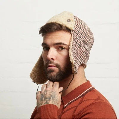 Dasmarca MYLO Italian Tweed Wool Trapper Cap With Earflaps - Image 1 of 2
