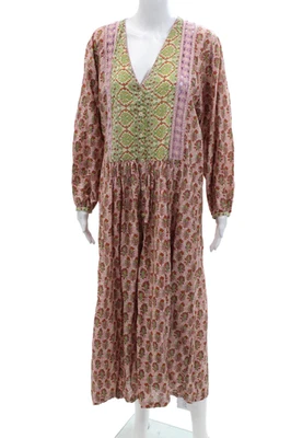 Zara Womens Floral Print A Line Sun Dress Multi Colored Cotton Size Medium - Image 1 of 4