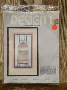 Design 1 Cross Stitch Kit The Princess & The Pea Complete Kit New Sealed Vintage - Picture 1 of 2