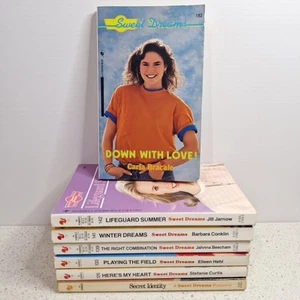 Sweet Dreams Teen Romance Novels x7 Vintage Lot 1980s Paperback Books - Picture 1 of 24