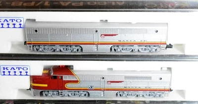 N Scale-KATO 106-0501 ATSF Santa Fe Warbonnet PA-1 PB-1 Deisel Locomotives #53 - Image 1 of 4