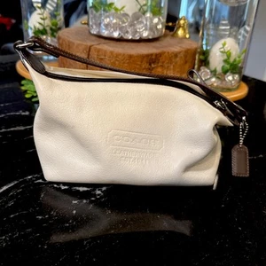 Coach Est 1941 Mini Ledertasche Off White Ivory & Brown - Bild 1 von 11