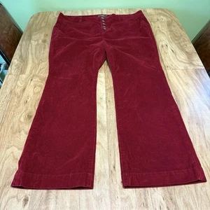 Torrid Crimson Red Corduroy Button Fly Stretch Bootcut Pants Womens Size 18S - Bild 1 von 15