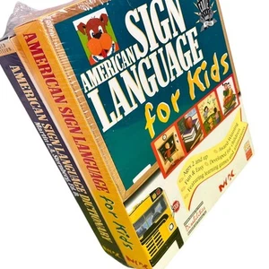 NEW & SEALED American Sign Language for Kids & ASL Dictionary Learning CD-ROM - Picture 1 of 9