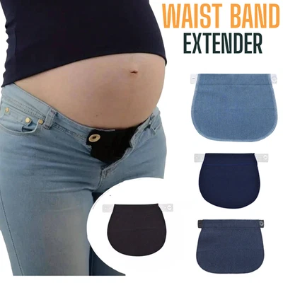 WAIST BAND EXTENDER TROUSER SUIT JEANS EXPANDER MATERNITY SKIRT EXPANDER UK      - Image 1 of 4
