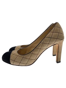 CHANEL Pumps 37.5 BEG G34014 Matelasse Used - Picture 1 of 7
