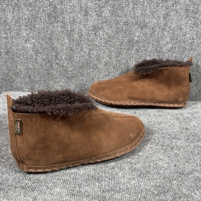 Zapatillas de mocasín LL Bean Wicked Good 11 para hombre gamuza piel de oveja forradas de piel de cordero Foto 1 de 4