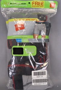 Hanes Sport Herren Boxershorts 5er Pack Atmungsaktiv Mesh Komfort Leicht - Größe M - Bild 1 von 4