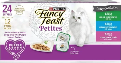 Purina Fancy Feast Gourmet Wet Cat Food Variety Pack, Petites Gravy Collection,  - Image 1 of 4