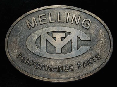 QI09147 HEBILLA DE CINTURÓN DEPORTIVO DE CARRERAS VINTAGE AÑOS 70 **PIEZAS DE RENDIMIENTO MELLING** Foto 1 de 2