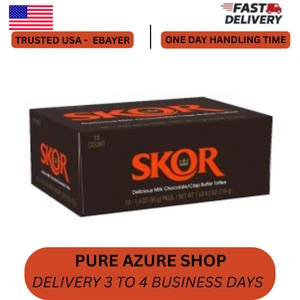 SKOR Knusprige Butter Toffee und Schokolade Schokoriegel 1,4 Unzen, (18 Stück) - Bild 1 von 4