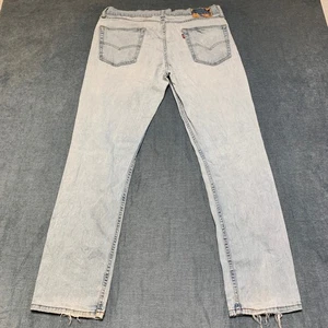 Levi's Jeans Herren 36x32 Blau Denim Baumwolle Stretch Light Wash Straight Leg Outdoor - Bild 1 von 14