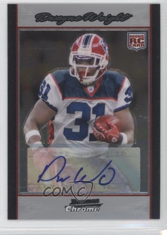 2007 Bowman Chrome Box Loader Rookie Uncirculated /10 Dwayne Wright Auto RC - Image 1 of 2