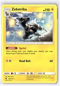 Zebstrika 82/214 SM - Lost Thunder Rare - Picture 1 of 2