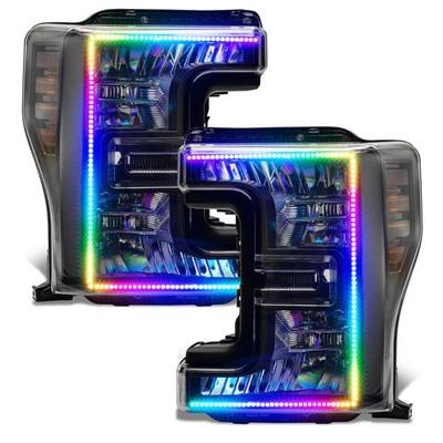 Oracle 8203-332 17-19 F250/350 Dynamic ColorSHIFT Pre-Assembled Headlights - Image 1 of 2