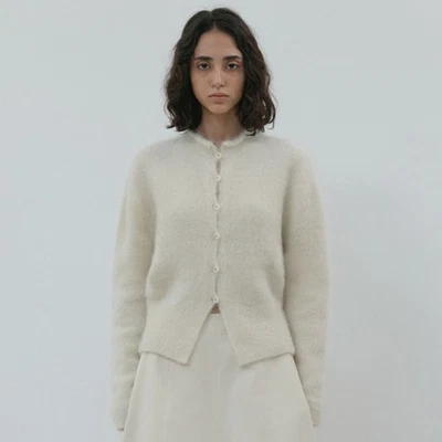 THE ROW Mujer Otoño Invierno Nuevo Ajustado Tejido Suéter Cárdigan Chaqueta Foto 1 de 4