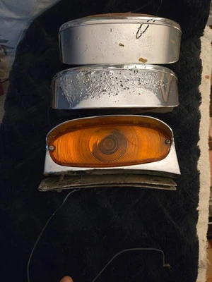 Camión cosechadora internacional 1957 1959 vintage guardabarros luces intermitentes. Guía Foto 1 de 4