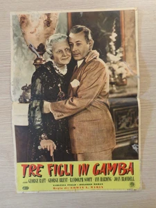 Locandina Manifesto Tre Figli in Gamba (Christmas Eve) E.Marin USA 1947 ▓ - Picture 1 of 1