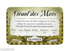 DF44 CARTE GEANT DES MERS ACCESSOIRE DREADFLEET - Picture 1 of 1