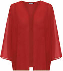  Women Open Kimono Plain 3/4 Sleeve Ladies  Cardigan Top Plus Size 14-26
