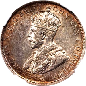 1918 Australia Florin, Two Shillings, NGC MS 61 - Picture 1 of 4