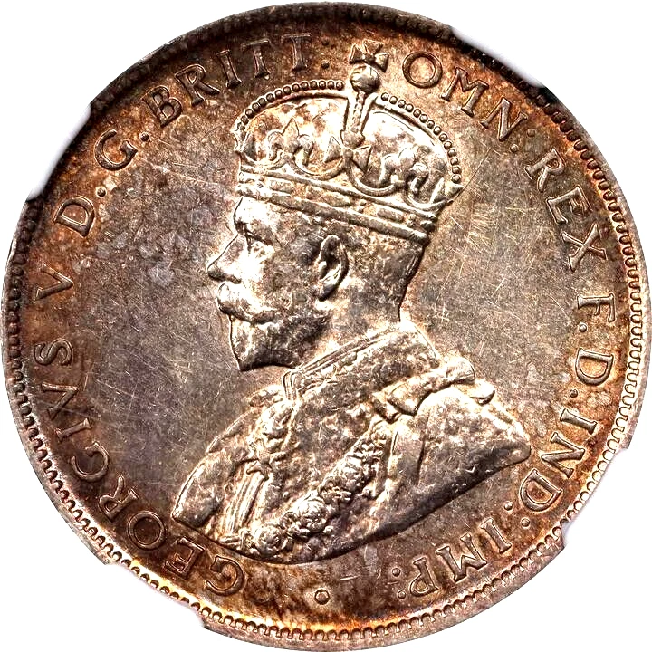 1918 Australia Florin, Two Shillings, NGC MS 61 - Image 1 of 4