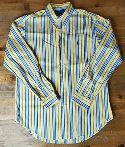 Men's Polo Ralph Lauren Long Sleeve Classic Fit Striped Button Down Shirt Size M - Picture 1 of 7