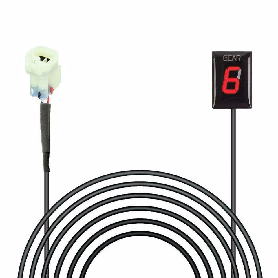 Motorcycle Red LED Gear Indicator for Kawasaki ZX-6R ZX-6RR ZX-10R Z1000 ER-6N - Image 1 of 4