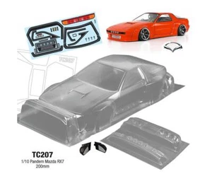 1/10 On Road Pandem RCMAZDA RX7 RC Klarkörper PC Schale mit Aufkleber Breite 200 mm - Bild 1 von 4