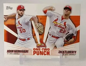 ⚾️2023 topps ADAM WAINWRIGHT / JACK FLAHERTY (insert) #12P-5⚾️ *Cardinals* - Picture 1 of 2