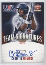 2014 Panini USA Baseball Box Set Signatures /399 Christin Stewart #24 Auto
