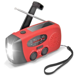 Outdoor Camping Torch, Radio, USB Power Bank – Solar, Hand Crank, Battery Emerge - Picture 1 of 13