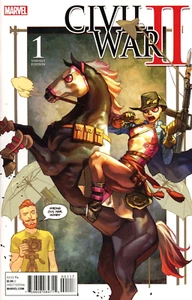 CIVIL WAR II #1 YASMINE PUTRI PARTY COLOR VARIANT 2016 MARVEL COMICS NM - Picture 1 of 1