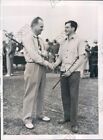 1940 Pinehurst Pro Am Golf John Thoren et Robert Frackleton Jr photo de presse