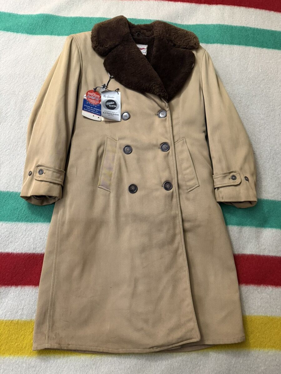 Gabardine Original 1940s Vintage Outerwear Coats & Jackets Gabardine Original 1940s Vintage Outerwear Coats & Jackets