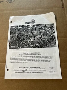 Original Stern X-Men Pinball  arcade game manual - Picture 1 of 2