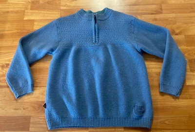 Suéter Pullover Burton Snowboards Thermayer Para Hombres S Capa Base Lana Azul Foto 1 de 4