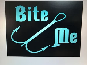 Fishing Sign / Funny / Vinyl Sign Decal Wall & Door  Inside/outside 6" x 8" - Picture 1 of 1