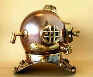 Casco de Buceo Estilo Antiguo 18" Marina de los Estados Unidos Mark V Casco de Buceo Réplica - Imagen 1 de 4