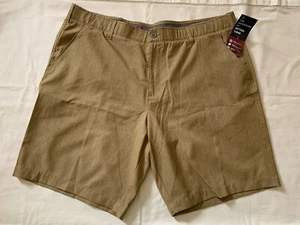 Swiss Tech Performance Gear Men's Chino Shorts Tan Size 44 100% Polyester NWT - Picture 1 of 4