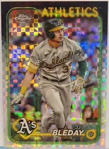 JJ Bleday 2024 Topps Chrome #190 X-Fractor Refractor Oakland Athletics - Bild 1 von 2