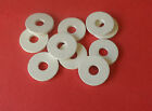 SEALING RING WASHERS FOR GLASS WATER BOTTLES X10 X 27MM X 9MM X 3MM WHITE RUBBER