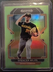 2022 Panini Prizm Draft Picks Prizms Lime Green #136 Spencer Miles /75 - Picture 1 of 2