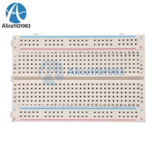 10 Stück Mini Universal Lötfreies Breadboard 400 Kontakte Anbindepunkte verfügbar - Bild 1 von 9