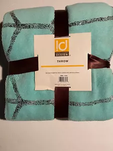 intelligent design soft throw mint/silver - Picture 1 of 2