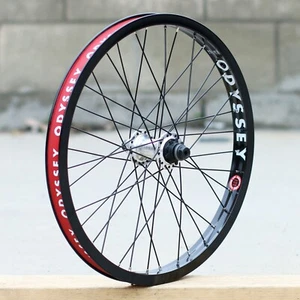 ODYSSEY BMX ANTIGRAM REAR CASSETTE BICYCLE WHEEL BLACK/SILVER - Picture 1 of 2