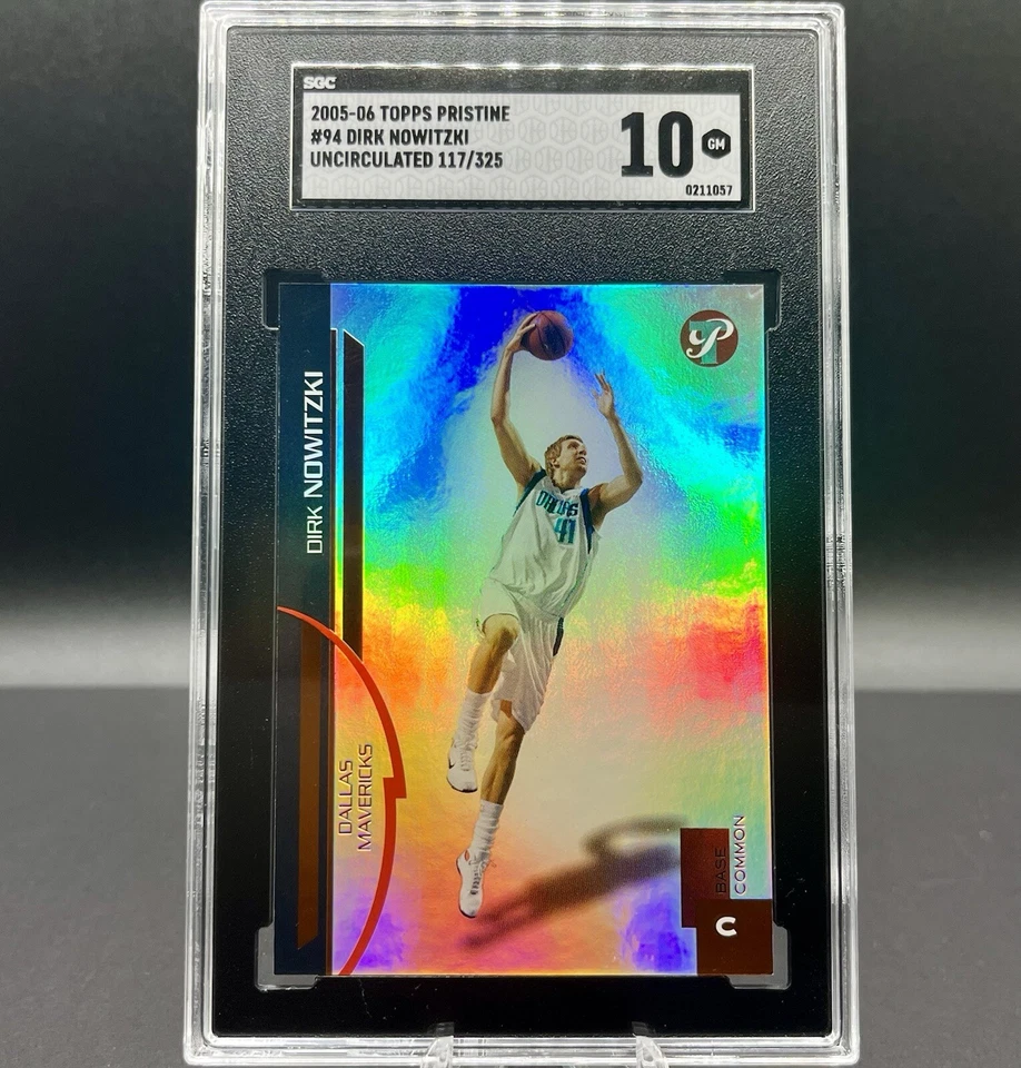 Dirk Nowitzki 2005-06 Topps Pristine #94 Uncirculated 117/325 SGC 10 - Image 1 of 4