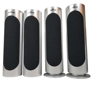 Surround Sound Stereo Lautsprecher die rocken! Verkabelt, getestet, 2 mit Basis (4er Set) - Bild 1 von 10