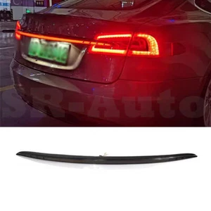 For Tesla Model S 2012-2024 Carbon Fiber LED Trunk Tail Light Brake Lamp Signal - Picture 1 of 8